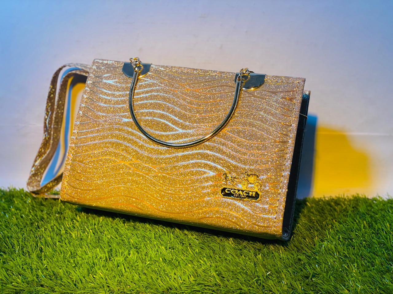 Mehllab Golden Wave Handbag