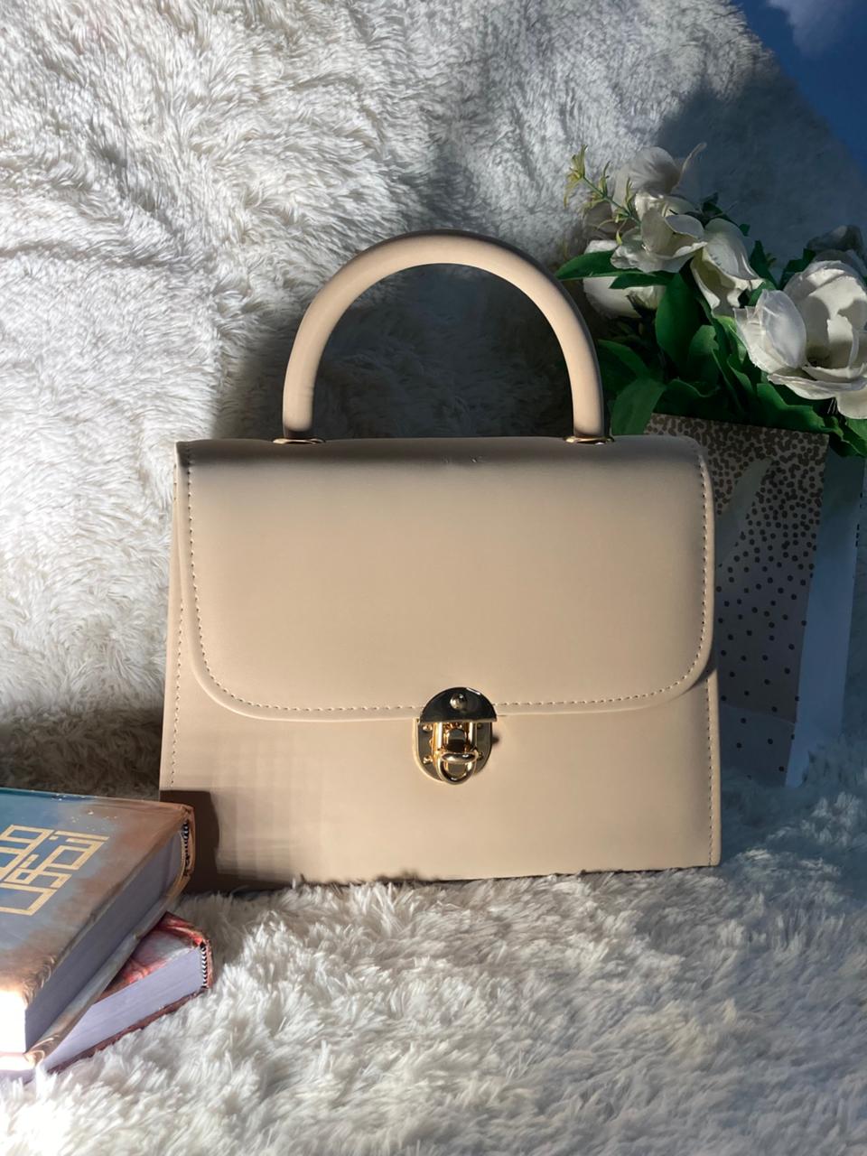 Mehllab Classic Top Handle Bag (Beige)