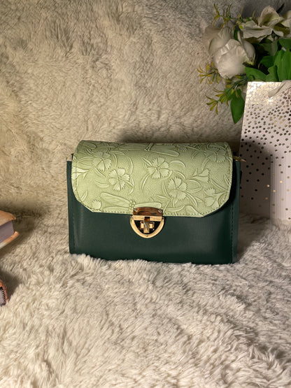 Mehllab Forest Floral Embossed Crossbody Bag