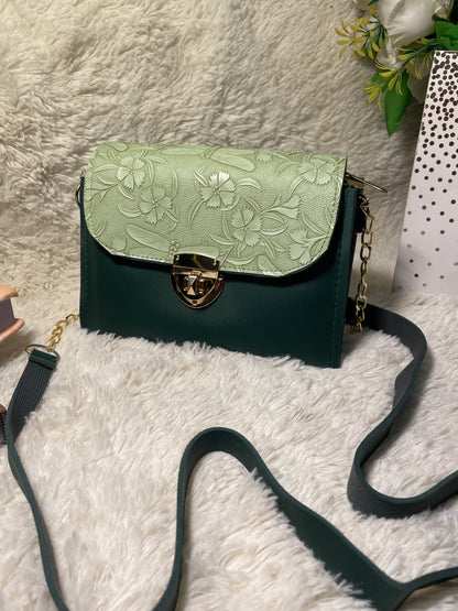 Mehllab Forest Floral Embossed Crossbody Bag