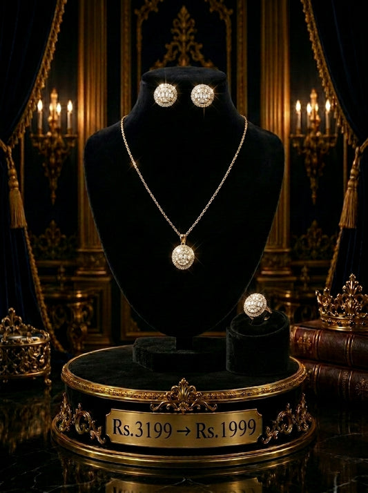 1 Carat Premium Gold Jewelry Set