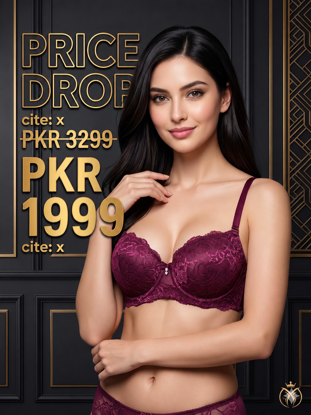 Majestic Wine Satin-Lace Bra