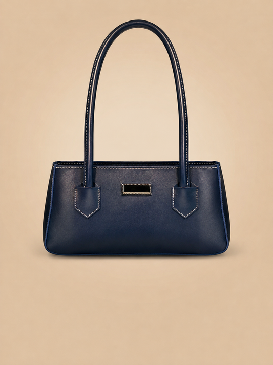 Mehllab Navy Stitch Retro Bag (Blue)