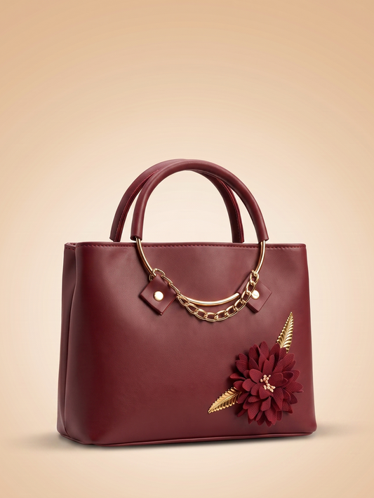 Mehllab Blush Blossom Handbag (Red)