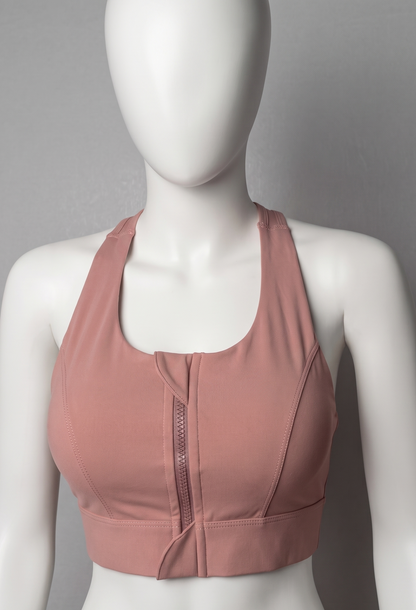 Apex Front-Zip Comfort Sports Bra