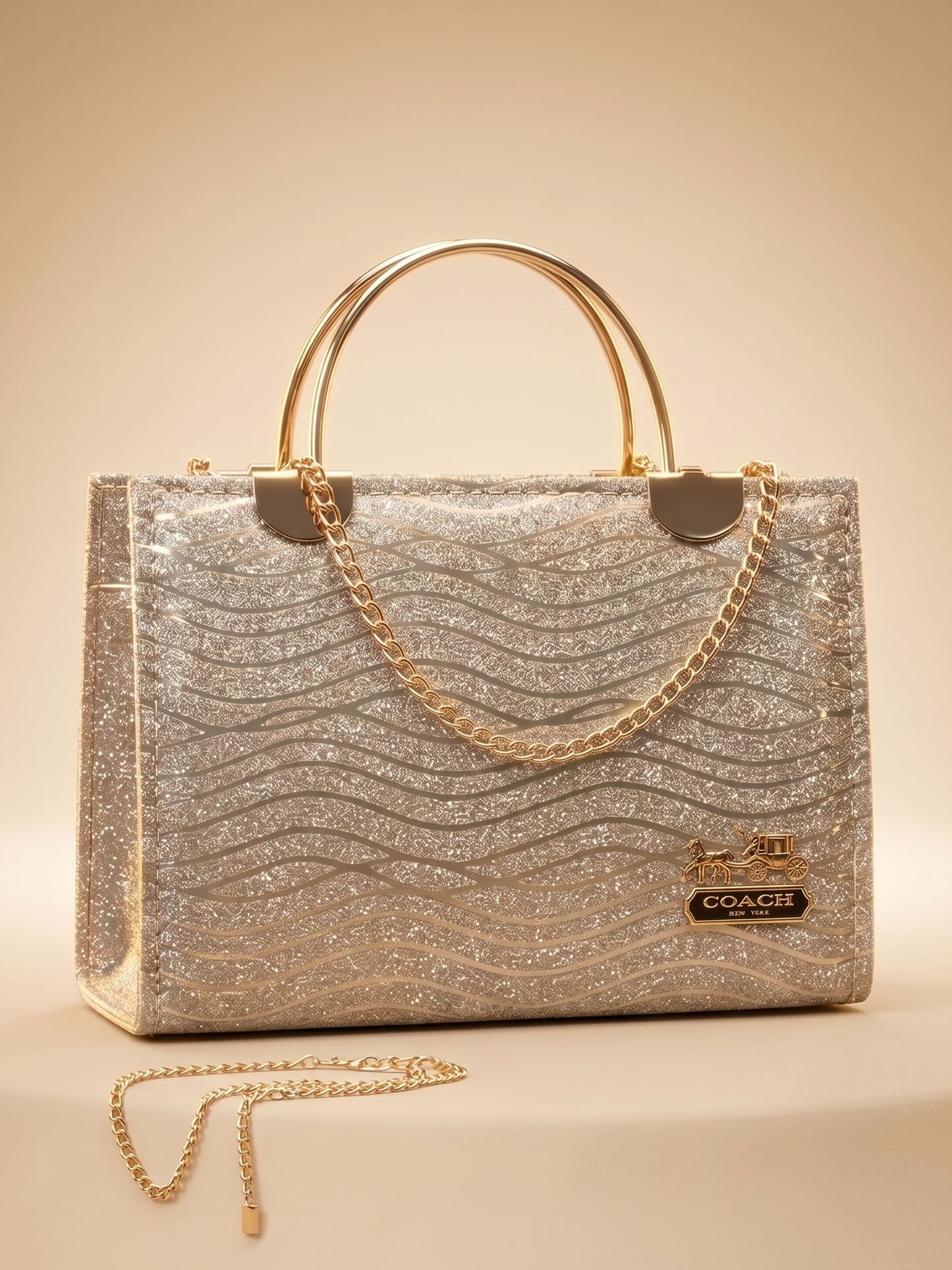Mehllab Golden Wave Handbag