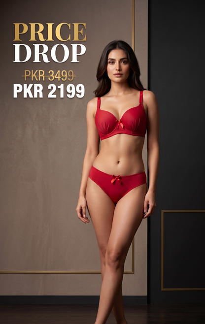 Blossom Pleat Bra Set
