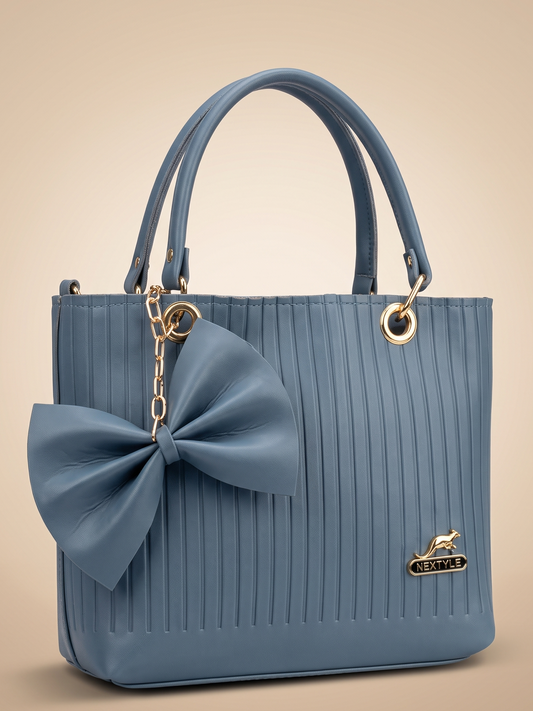Mehllab Ivory Amour Handbag (Blue)
