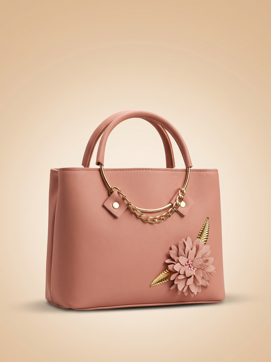 Mehllab Blush Blossom Handbag (Pink)