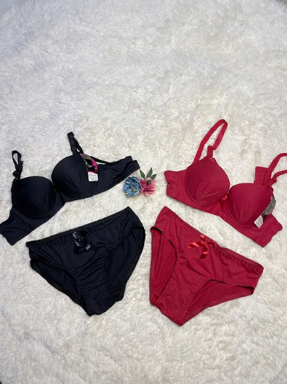 Blossom Pleat Bra Set
