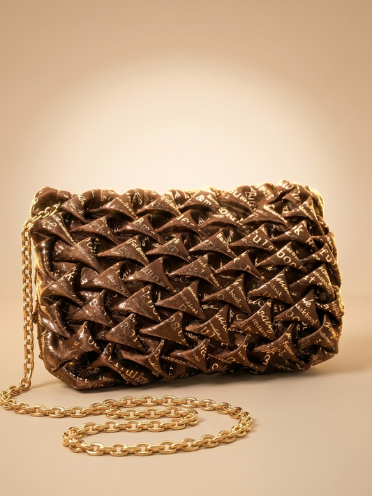 Mehllab Mocha Weave Handbag