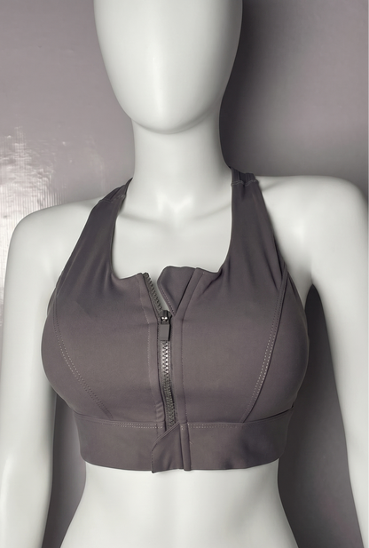 Apex Front-Zip Comfort Sports Bra