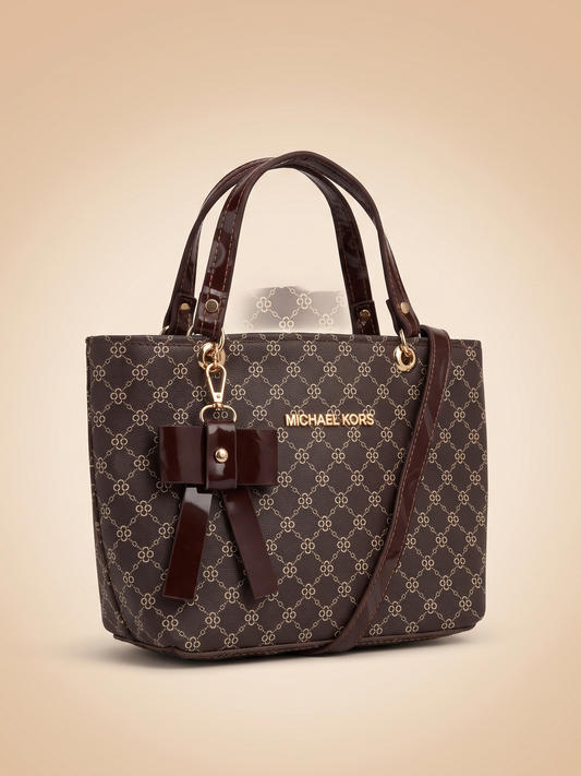 Mehllab Monogram Bow-Charm handbag