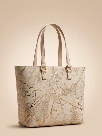 Mehllab Ivory Marble Tote
