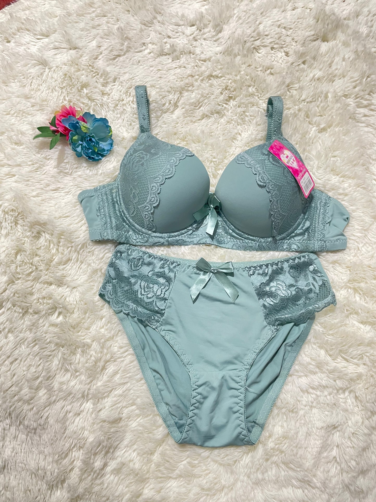 Serene Lace Elegance Bra Set