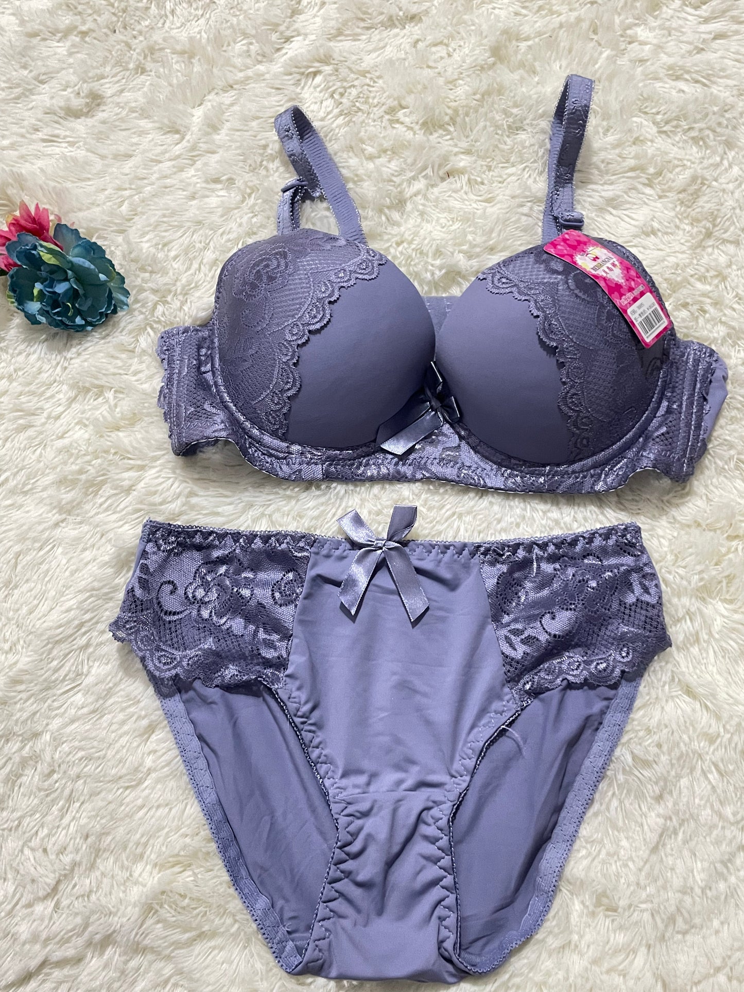 Serene Lace Elegance Bra Set
