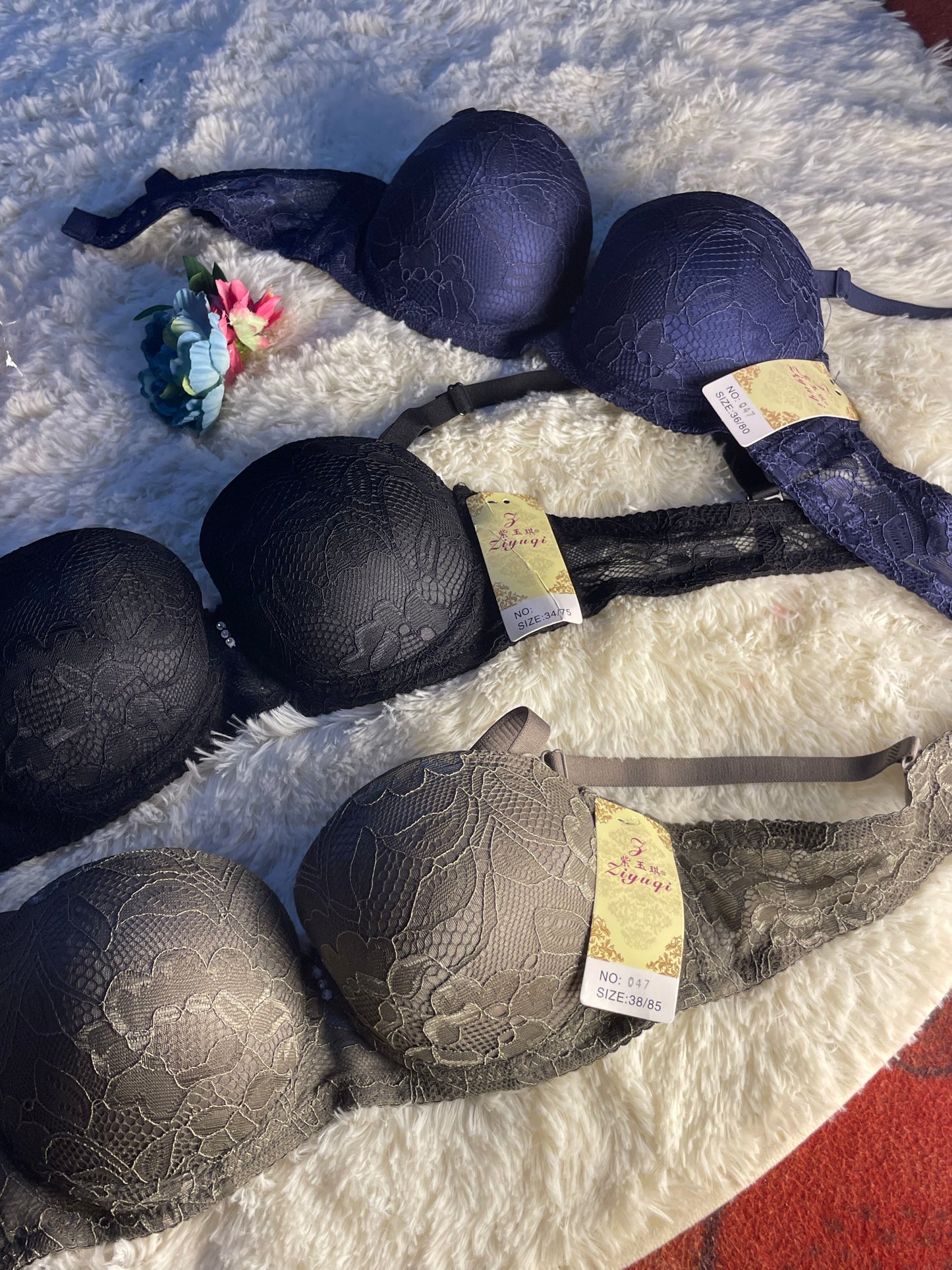 Majestic Wine Satin-Lace Bra