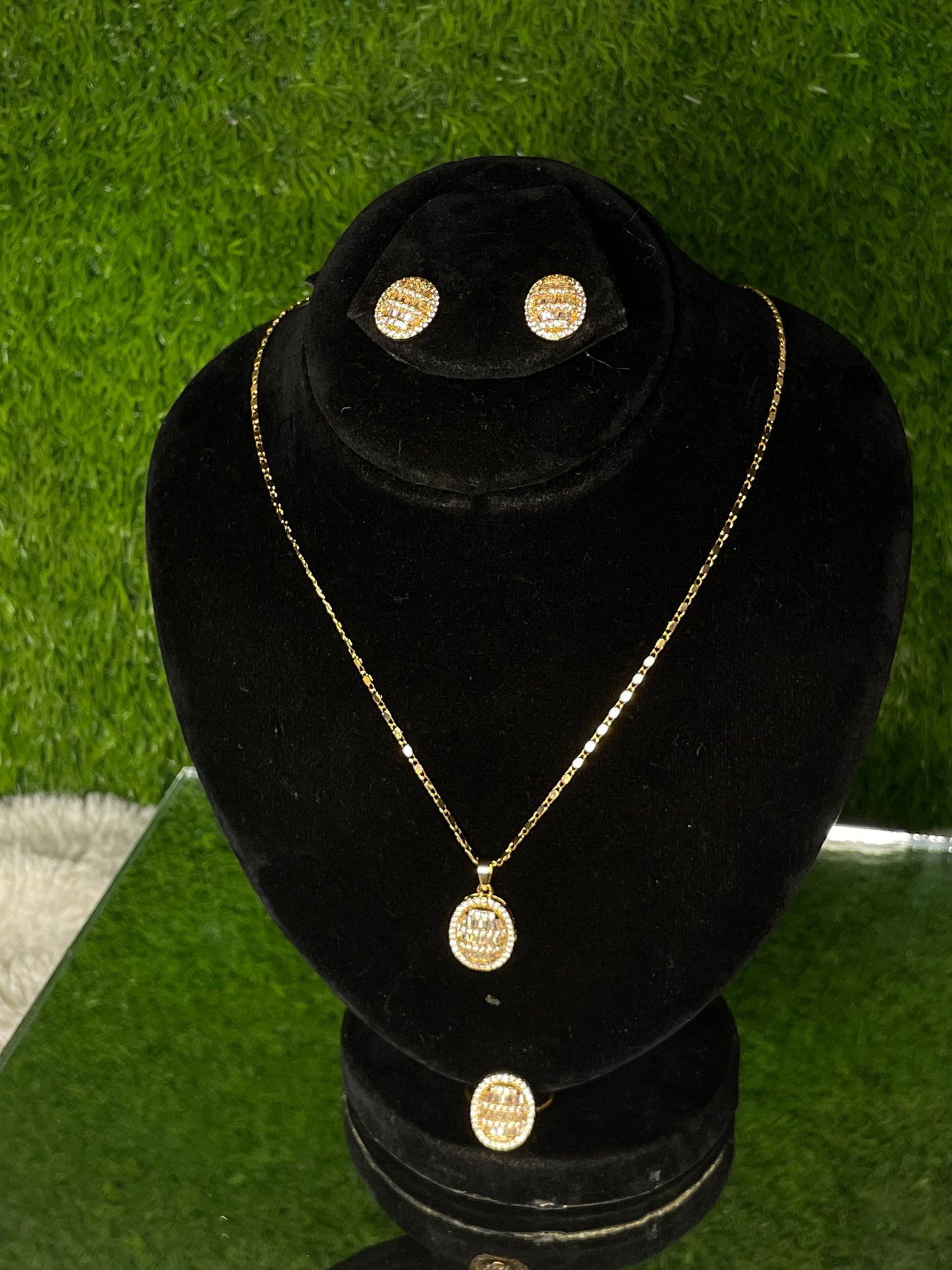 1 Carat Premium Gold Jewelry Set