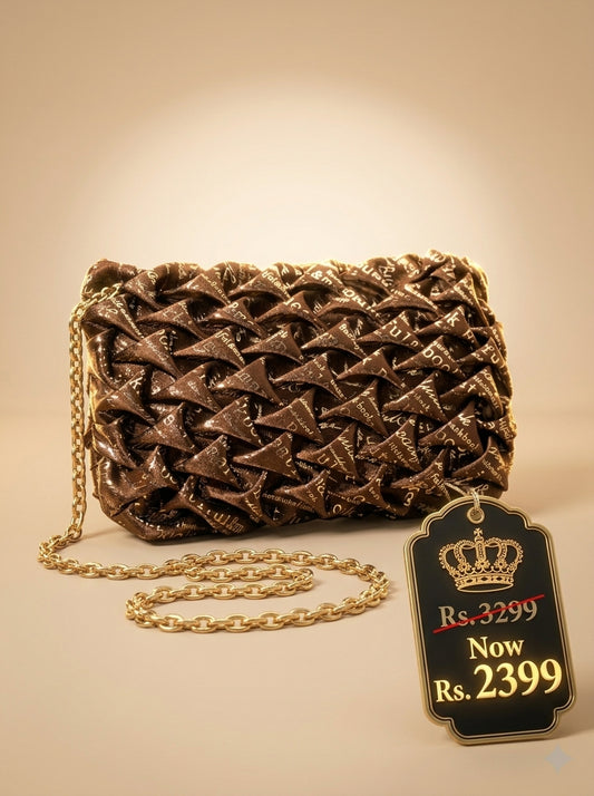 Mehllab Mocha Weave Handbag