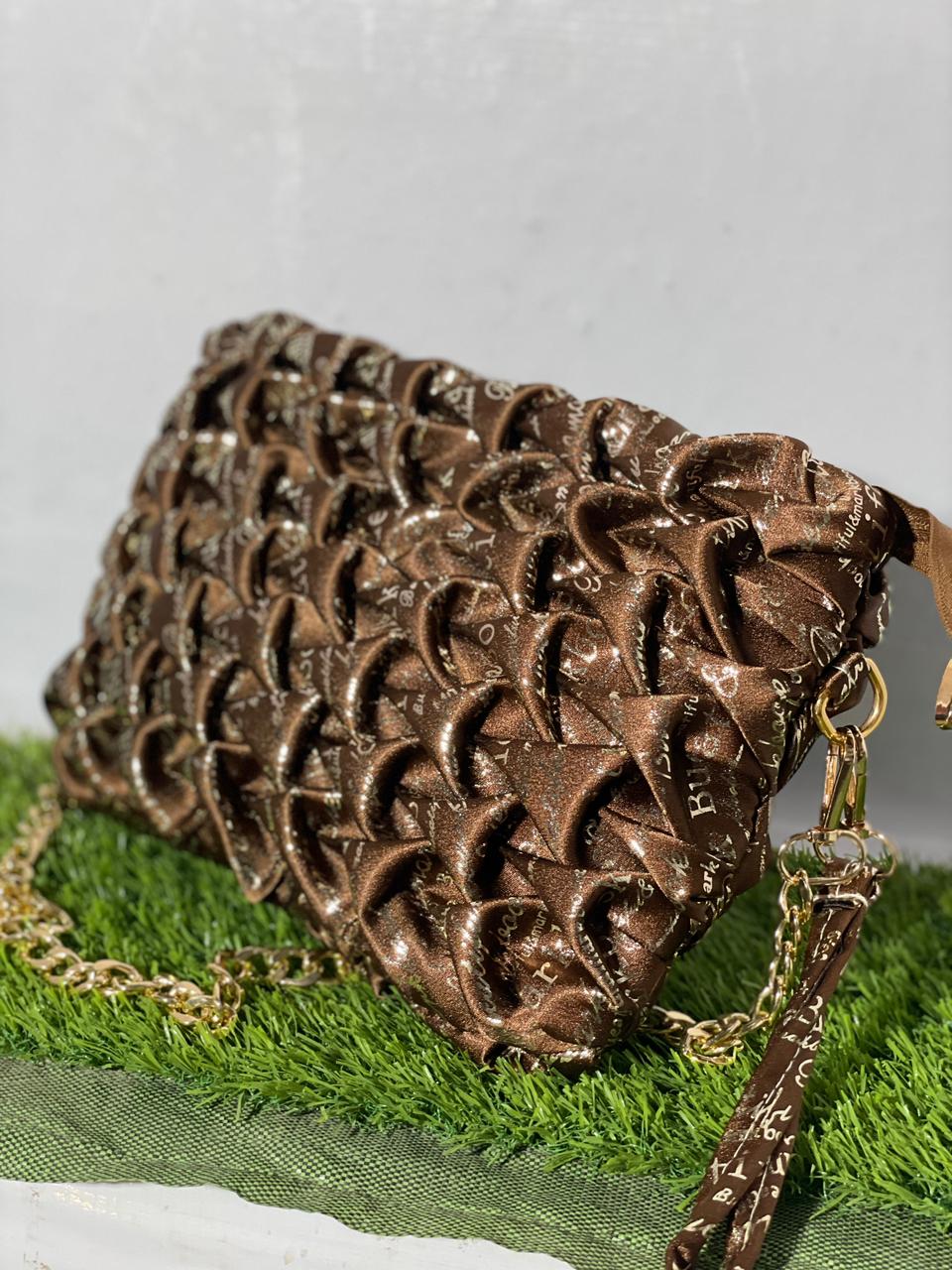 Mehllab Mocha Weave Handbag