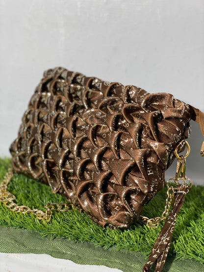 Mehllab Mocha Weave Handbag