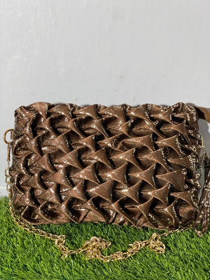 Mehllab Mocha Weave Handbag