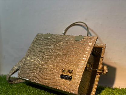 Mehllab Golden Wave Handbag