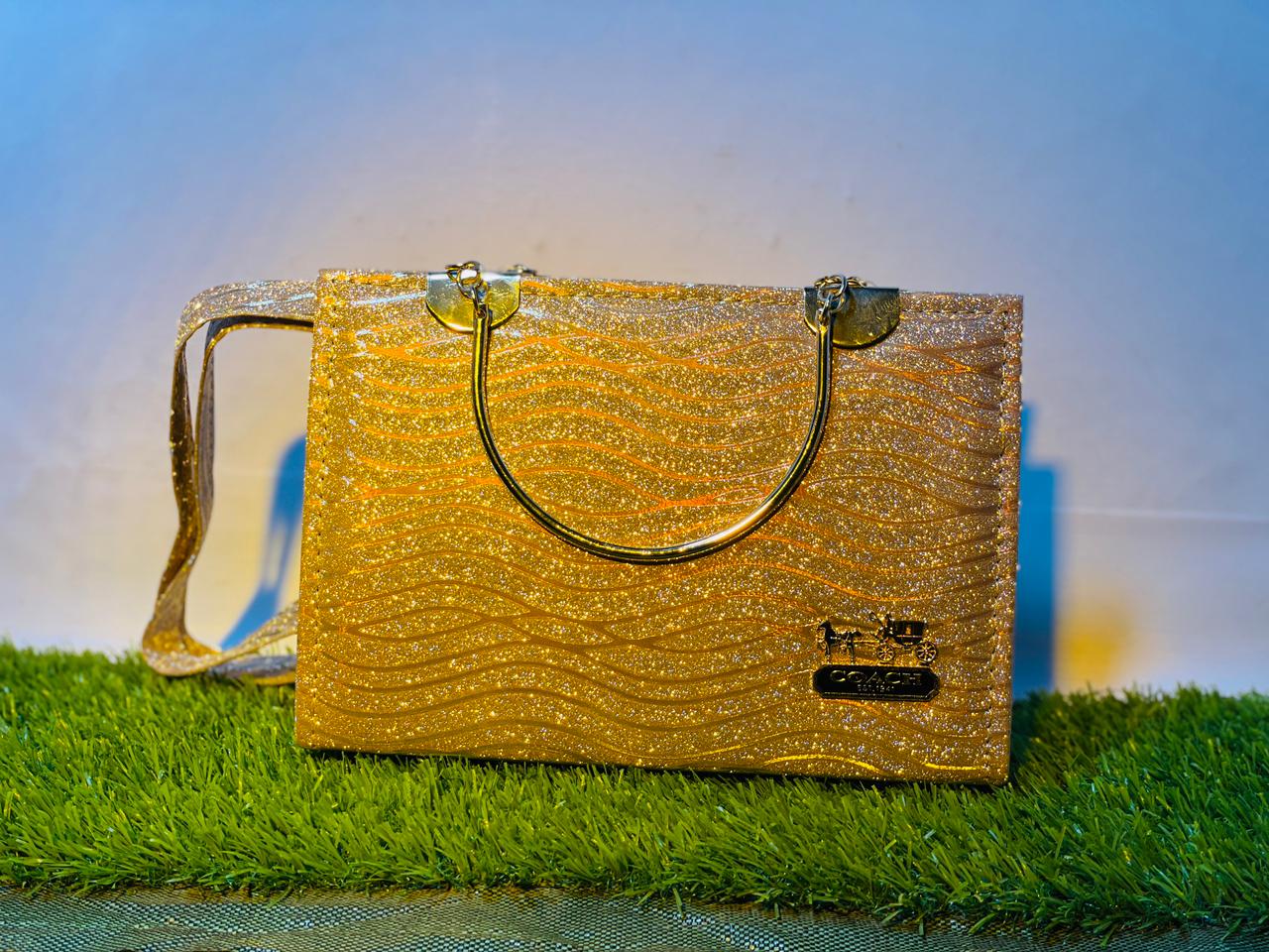 Mehllab Golden Wave Handbag