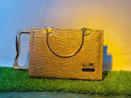 Mehllab Golden Wave Handbag