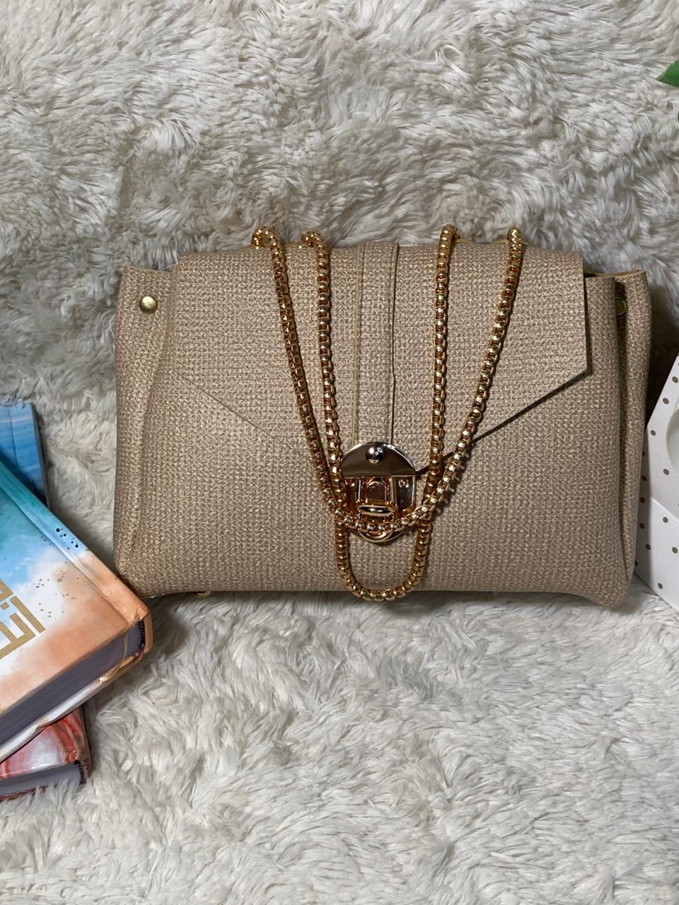 Mehllab Plum Royale Bag (Beige)