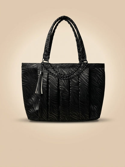 Mehllab Onyx Pleated Tote