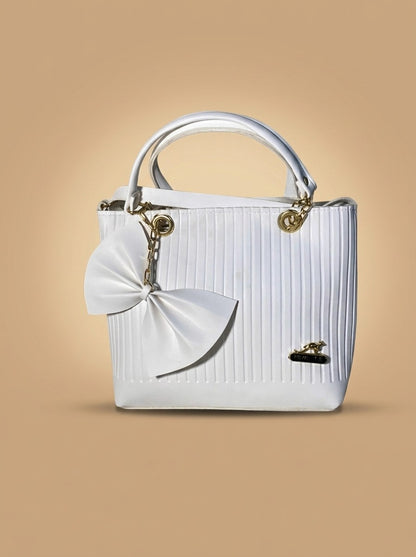 Mehllab Ivory Amour Handbag (White)