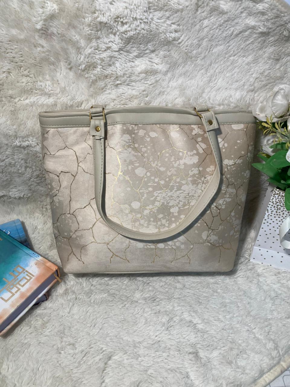 Mehllab Ivory Marble Tote