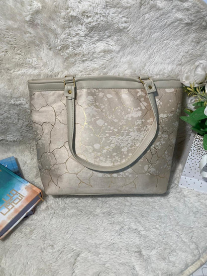 Mehllab Ivory Marble Tote