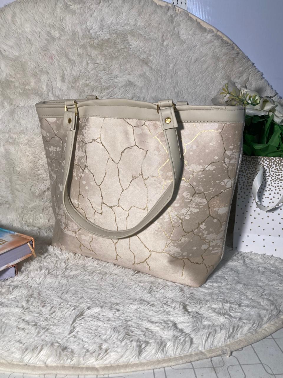 Mehllab Ivory Marble Tote