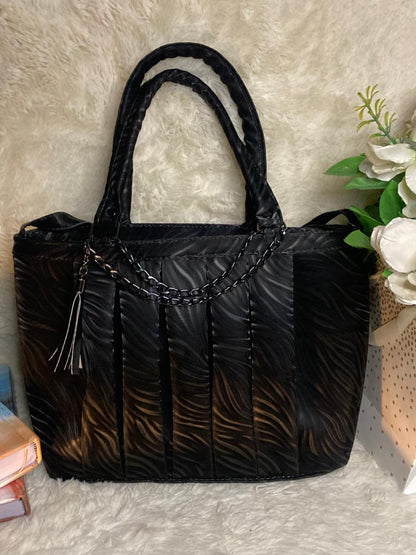 Mehllab Onyx Pleated Tote