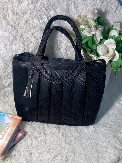 Mehllab Onyx Pleated Tote