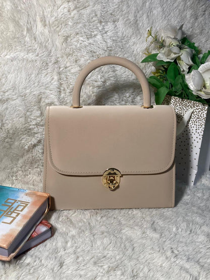 Mehllab Classic Top Handle Bag (Beige)