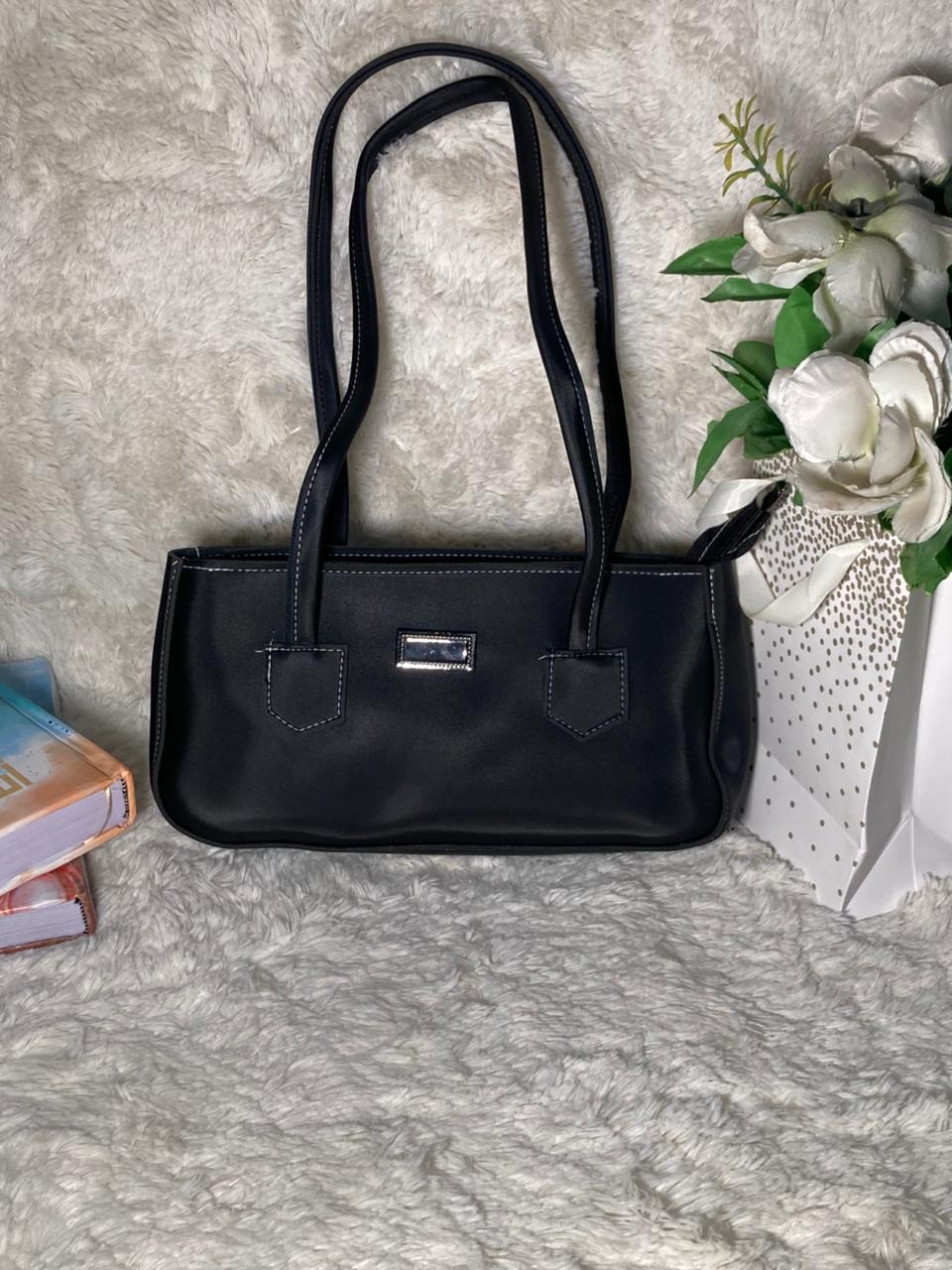 Mehllab Navy Stitch Retro Bag (Black)
