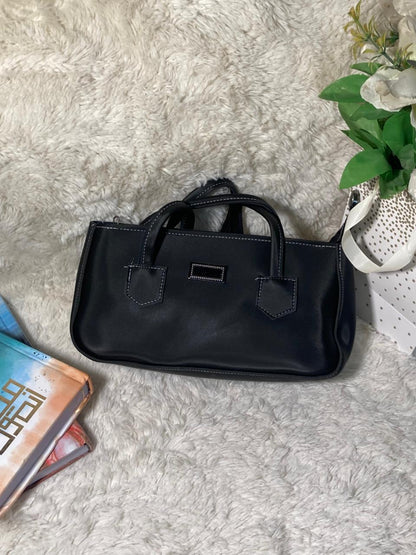 Mehllab Navy Stitch Retro Bag (Black)