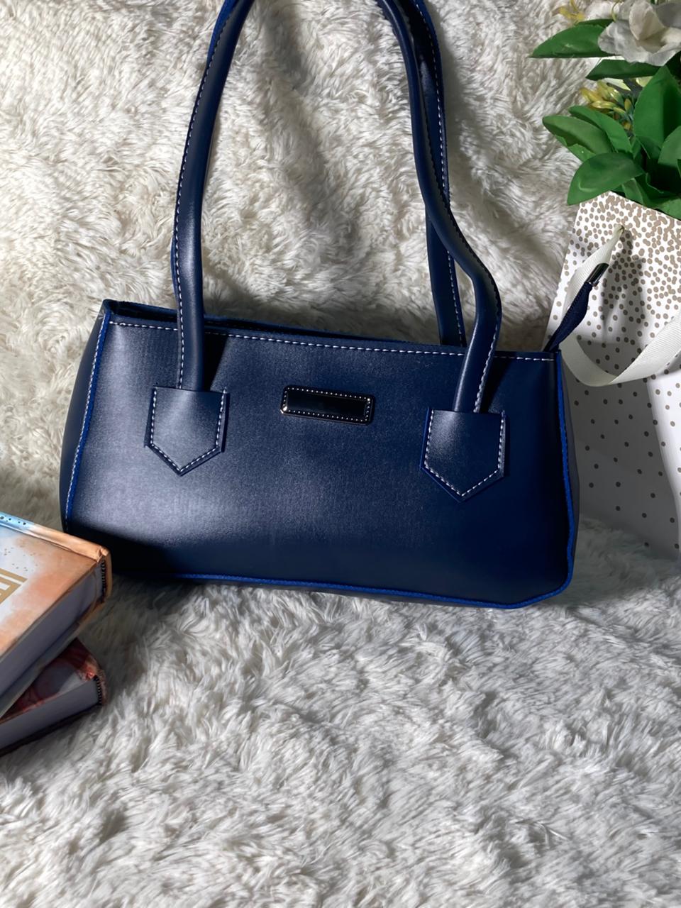 Mehllab Navy Stitch Retro Bag (Blue)