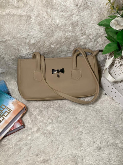 Mehllab Navy Stitch Retro Bag (Beige)