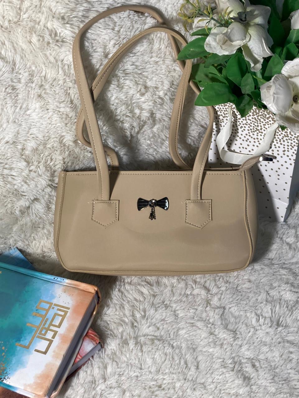 Mehllab Navy Stitch Retro Bag (Beige)