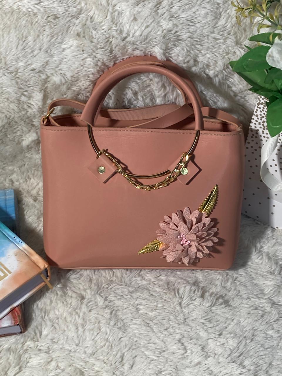 Mehllab Blush Blossom Handbag (Pink)
