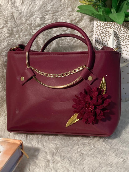 Mehllab Blush Blossom Handbag (Red)