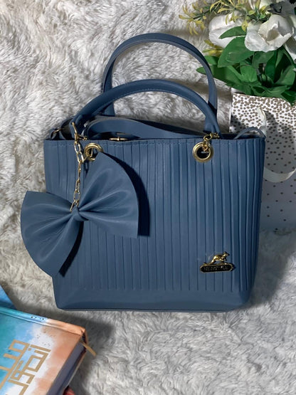 Mehllab Ivory Amour Handbag (Blue)