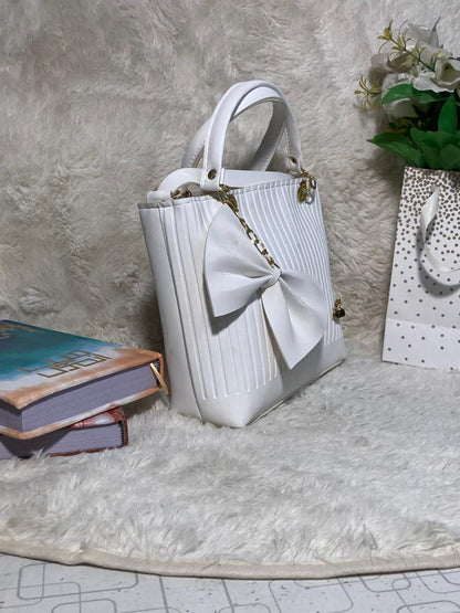 Mehllab Ivory Amour Handbag (White)