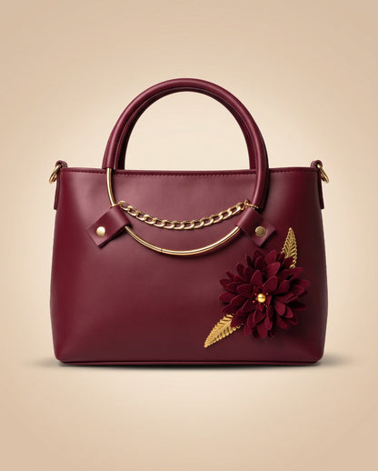 Mehllab Blush Blossom Handbag (Red)